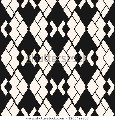 Argyle pattern. Vector abstract geometric seamless texture. Black and white ornamental texture with rhombuses, diamonds, rectangles, grid, lattice, mesh. Simple monochrome background. Repeat design
