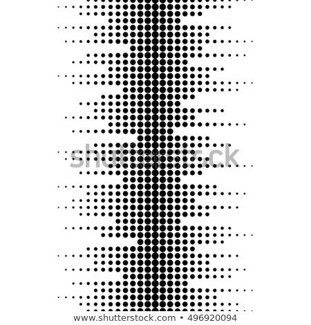 Vector monochrome seamless pattern. Dynamic visual effect, background with different sized dots. Black