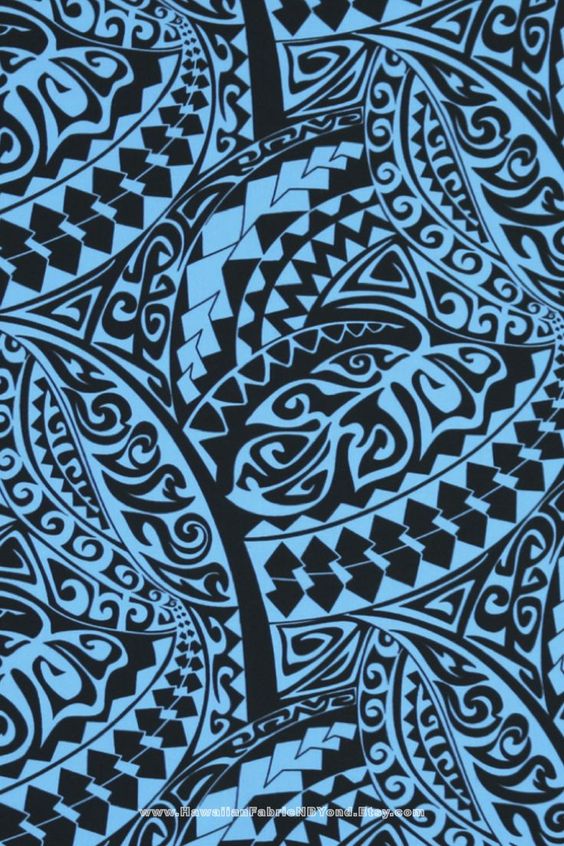 Tribal Tapa Fabric by the yard [FreeShipping]