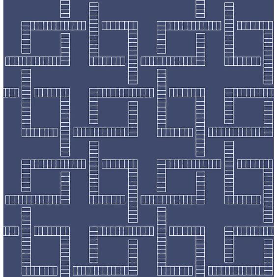 A-Street Prints Symetrie 56.4-sq ft Blue Non-woven Geometric Unpasted Wallpaper Lowes.com