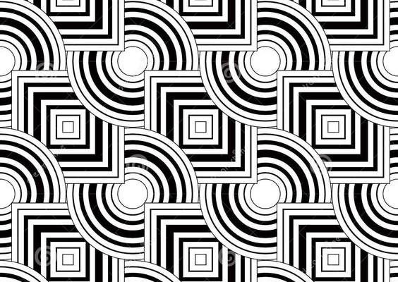 Seamless Geometric Pattern, Simple Vector Black and White Stripe Stock Vector - Illustration of cover, interior: 49795393