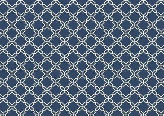 Geometric Trellis Wallpaper in Blue and White design by Carey Lind for York Wallcoverings
