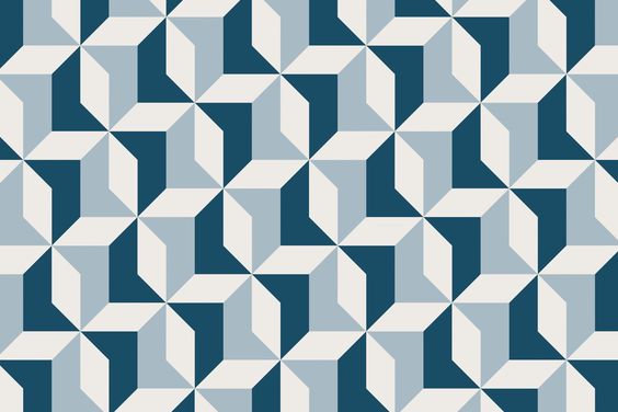 A soft yet striking design, this Abstract Blue Geometric mural is a fantastic way to liven up your decor