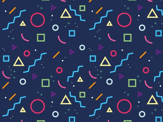 Geometric 80s pattern of doom by Signe Roswall 🙋 – Dribbble