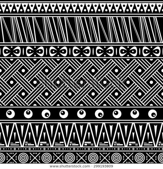 Tribal Seamless Pattern Ethnic Vector Background Stock Vector (Royalty Free) 299193809 | Shutterstock