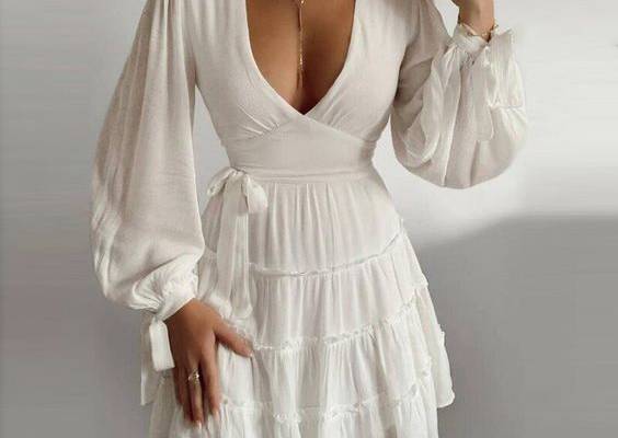 Welcome To Mojoyce Official Store! Unit(inch） Length Sleeve Waistline Bust S 26.38 24.02 25.98 33.86 M 26.77 24.41 27.56 35.43 L 27.17 24.80 29.13 37.01 XL 27.56 25.20 30.71 38.58