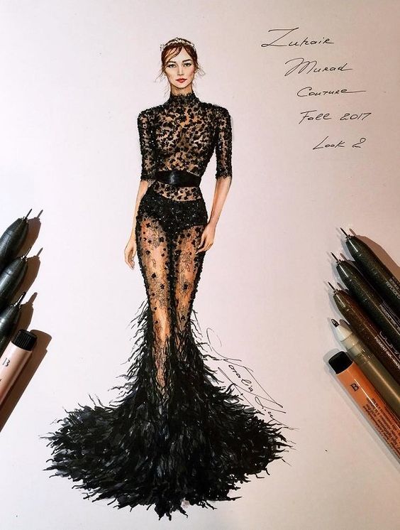 Fashion Illustrations by Natalia Zorin Liu | Art and Design