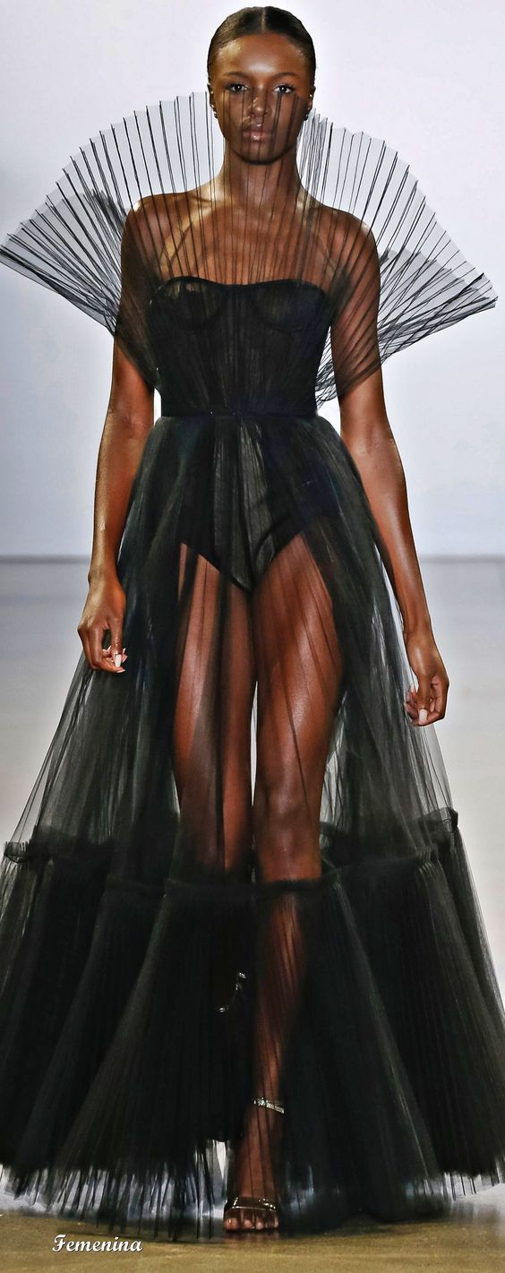 Designer Pleated Gown | Clothia