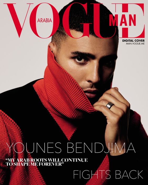 Younes Bendjima Stars in Vogue Arabia Man SS19 Cover Story