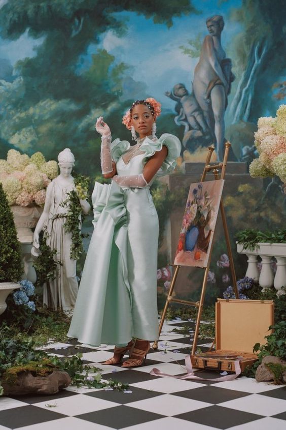 Kilo Kish posa para o Verão 2020 da Rodarte