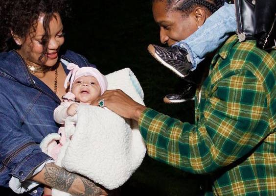 See the first photos of Rihanna and A$AP Rocky's growing family here.