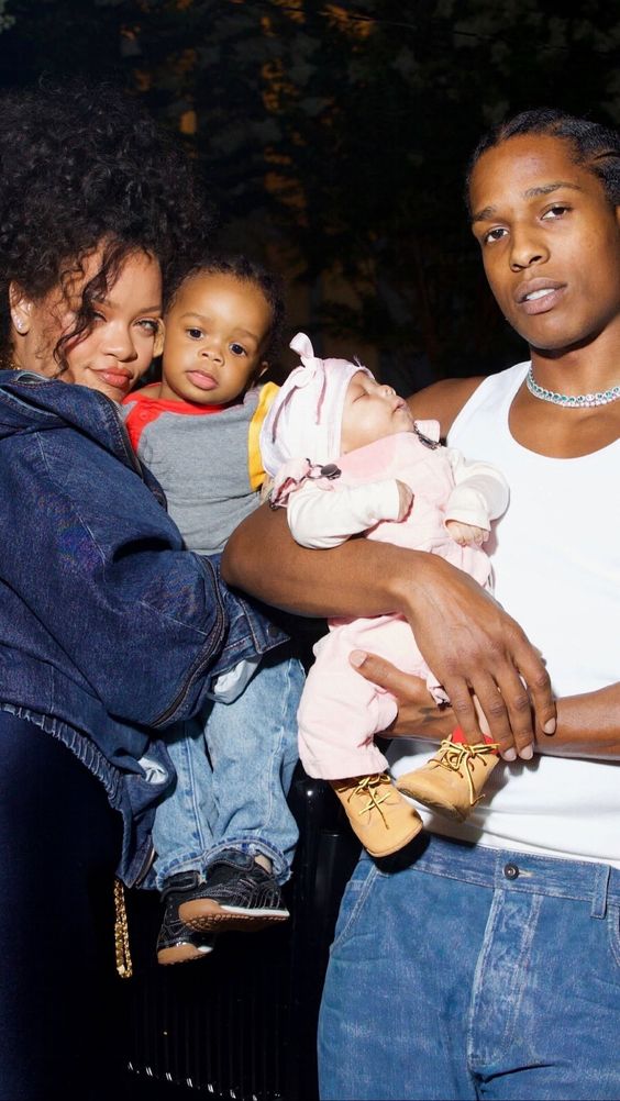 See the first photos of Rihanna and A$AP Rocky’s growing family here.