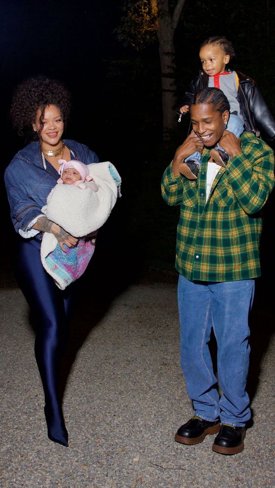 See the first photos of Rihanna and A$AP Rocky’s growing family here.