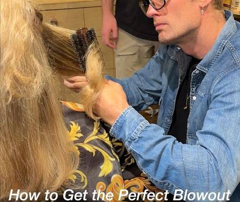 Here, expert hair stylist Teddy Charles shares how to get the perfect blowout at home or anywhere, for that matter.