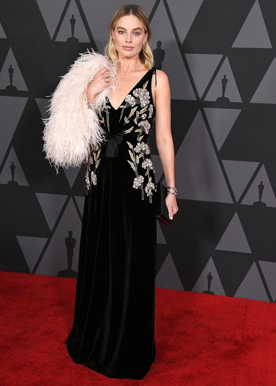 The actress brings a sense of old Hollywood glamour to the red carpet. Tap to see more.