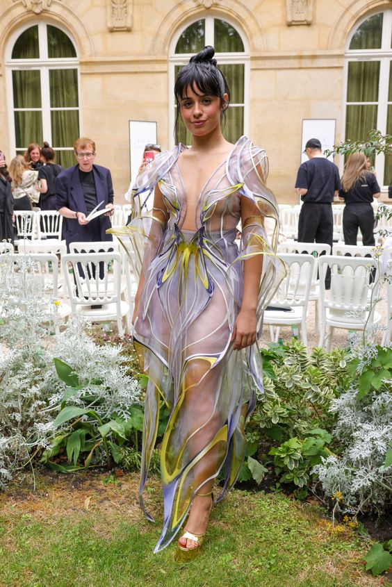 Tap to see what your favorite A-listers are wearing to the couture shows in Paris.