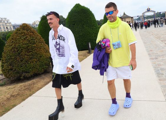 5 inch hemlines, knit tanks, soccer jerseys, and more were some of the biggest menswear trends from the spring 2024 season. Tap to see more.