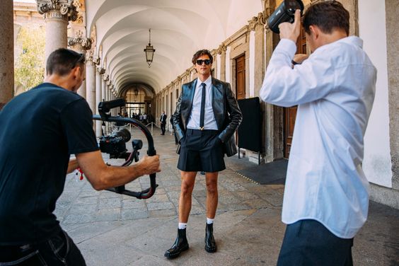 5 inch hemlines, knit tanks, soccer jerseys, and more were some of the biggest menswear trends from the spring 2024 season. Tap to see more.