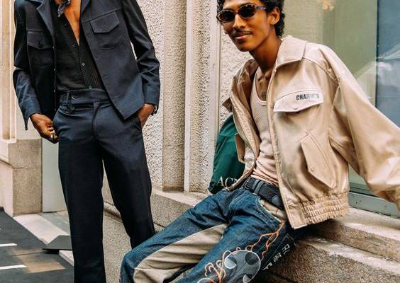 5 inch hemlines, knit tanks, soccer jerseys, and more were some of the biggest menswear trends from the spring 2024 season. Tap to see more.