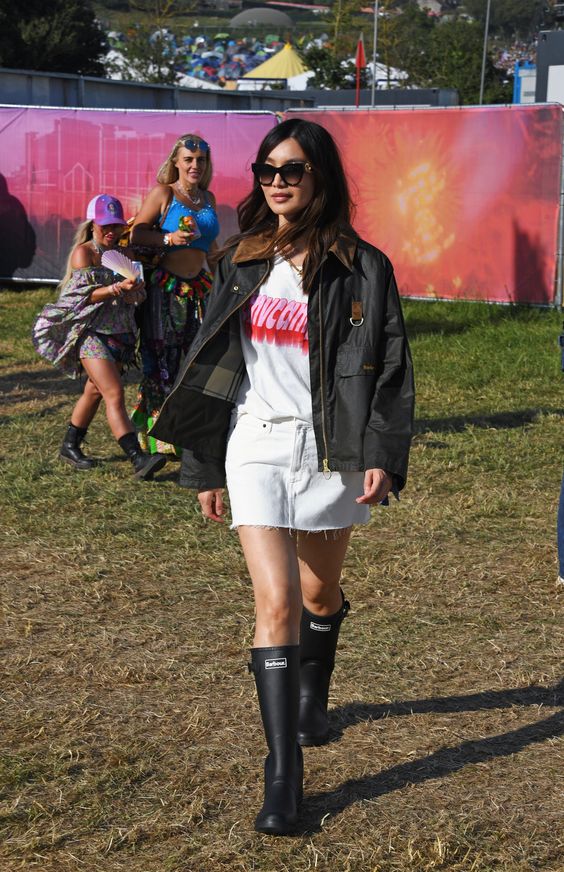 Think designer denim and trophy bags over neon and flower crowns. Tap to see more.