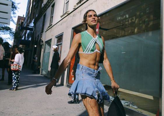 From color-blocking and clashing prints to dresses layered over pants, these street-style looks felt newly experimental. Tap to see the best looks.