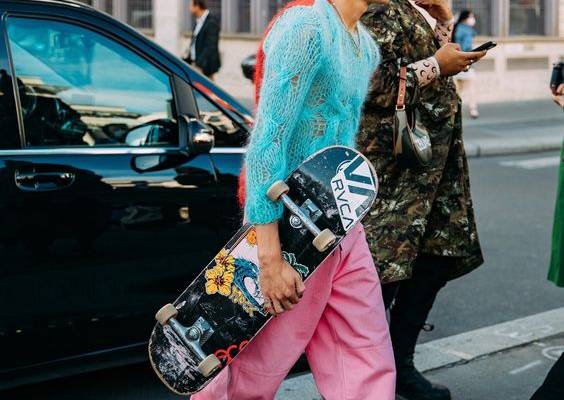 From color-blocking and clashing prints to dresses layered over pants, these street-style looks felt newly experimental. Tap to see the best looks.