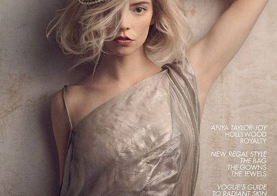 The Queen's Gambit's Anya Taylor Joy poses in diadem for Vogue cover
