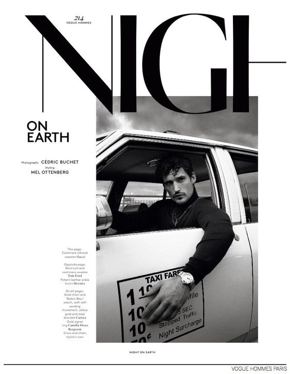 Sam Webb Stars in ‘Taxi Driver’ Inspired Fashion Editorial for Vogue Hommes Paris – The Fashionisto
