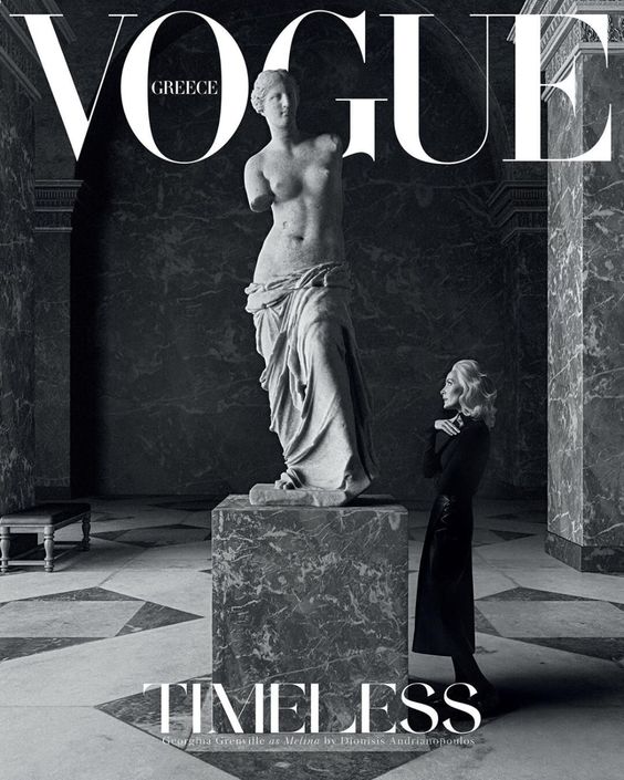 Georgina Grenville As Melina Mercouri for Vogue Greece October 2020 — Anne of Carversville