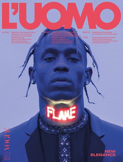 Travis Scott Wears YSL on L’Uomo Vogue’s February 2019 Issue
