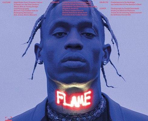 Travis Scott Wears YSL on L’Uomo Vogue's February 2019 Issue