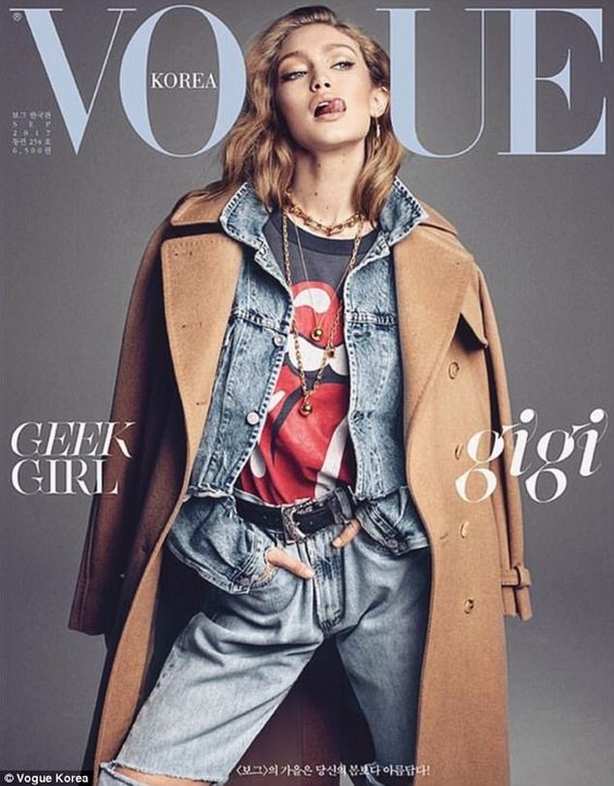 Gigi Hadid graces two covers of Vogue Korea
