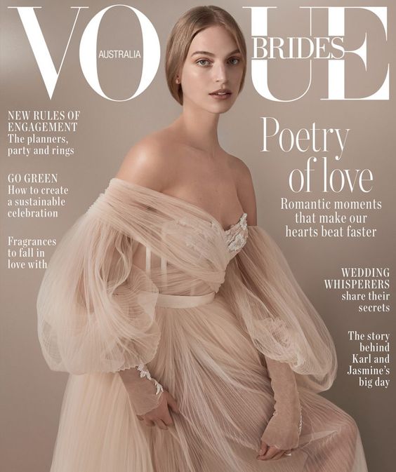 Holly Ward for Vogue Brides Australia with Vanessa Axente