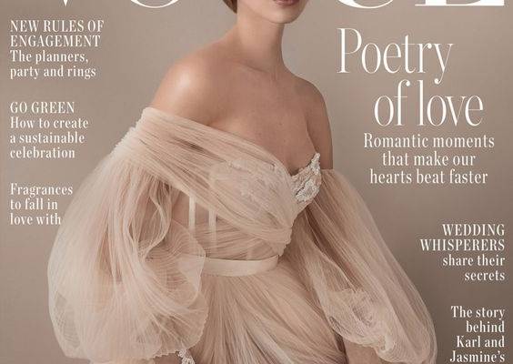 Holly Ward for Vogue Brides Australia with Vanessa Axente