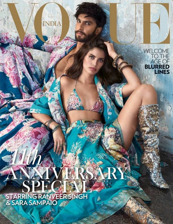 Sara Sampaio Poses in Statement Styles for Vogue India