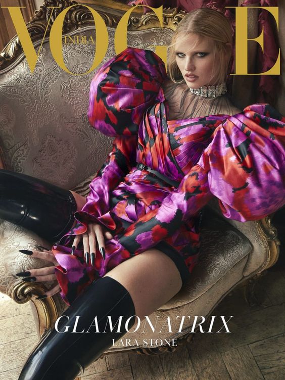 Greg Swales for Vogue India with Lara Stone