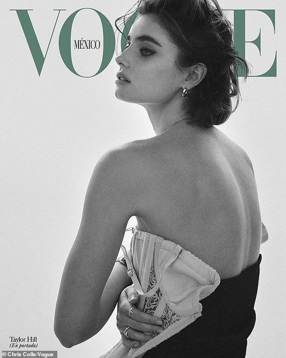 Taylor Hill sizzles in a nude bra as she covers Vogue Mexico