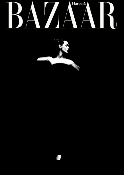 Dovima photographed by Richard Avedon for the cover of Harper’s Bazaar.
