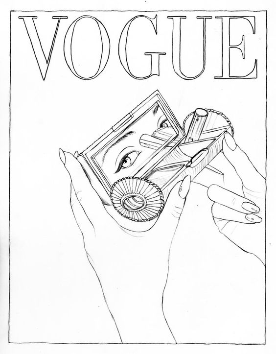 Color your favorite Vogue Paris covers
