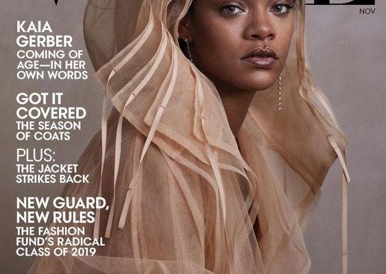 Rihanna en couverture de Vogue, numéro de novembre 2019. - Purepeople