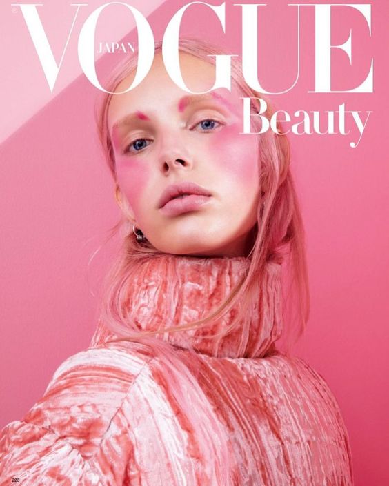Jessie Bloemendaal Wears Pink Beauty Lensed By Lacey For Vogue Japan Beauty October 2018