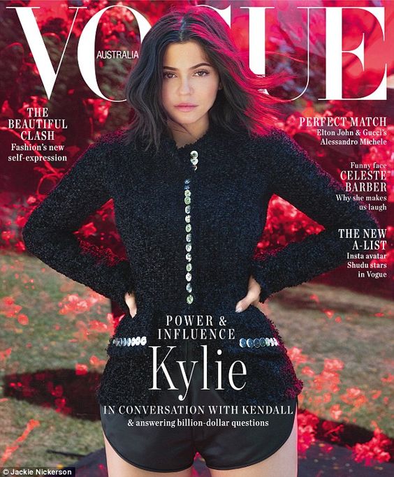 She made it: Kylie Jenner is following in the footsteps of her sisters Kendall Jenner and Kim Kardashian. On Friday it was announced the 20-year-old Kylie Cosmetics mogul had landed her very first Vogue cover; hers is for the September issue of Vogue Australia