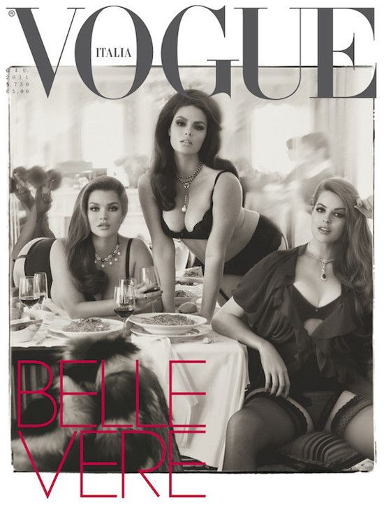 Vogue Italia Puts Three Plus-Size Models On June Cover (PHOTOS)