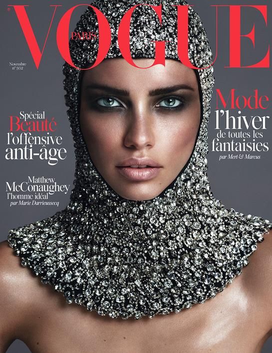 Adriana Lima Goes Medieval on Vogue Paris November 2014 Cover