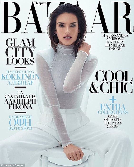 So that’s her Secret! Alessandra Ambrosio displays her taut abs