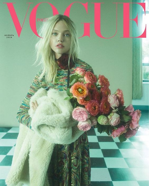 Sasha Pivovarova is the Cover Star of Vogue Russia November 2018 Issue
