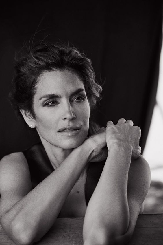 Cindy Crawford by Peter Lindbergh for Italian Vogue, Sept. 2015