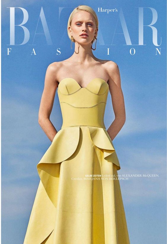 Sarah Brannon Wears ‘Creme Fresh’ Looks Lensed By Marcin Tyszka For Harper’s Bazaar Germany February 2019 — Anne of Carversville