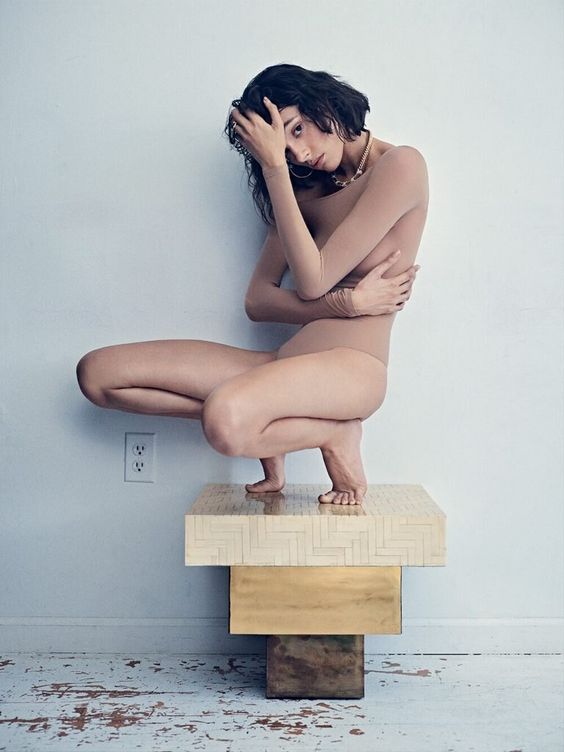 Charlee Fraser In Minimal Lingerie, Bold Gold Jewelry for Vogue Mexico — Anne of Carversville