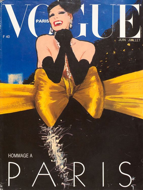 Gruau, June/July 1985 Vogue Cover